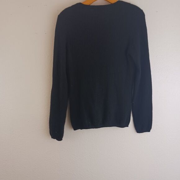 Charter Club Small Black Cashmere Sweater size S - Picture 4 of 5